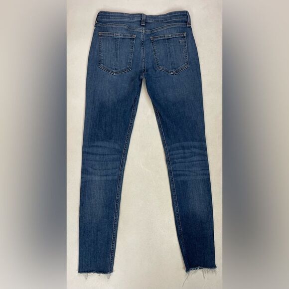 Rag & Bone Cate Mid Rise Skinny Denim Jeans Women Size 27 Blue - Picture 4 of 10